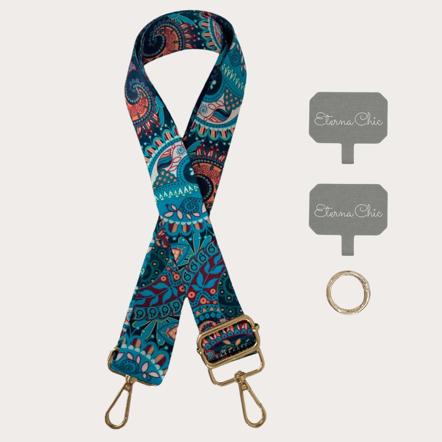 Chic & Go Phone Strap | Boho Mandala | Adjustable, Durable & Hands-Free Carry