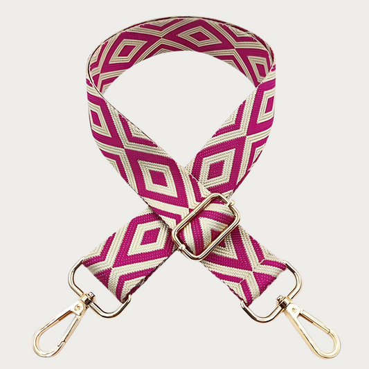 Chic & Go Phone Strap | Diamond Hot Pink | Adjustable, Durable & Hands-Free Carry