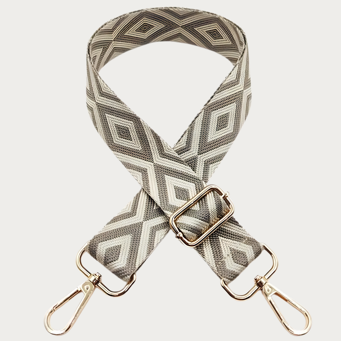 Chic & Go Phone Strap | Diamond Beige | Adjustable, Durable & Hands-Free Carry