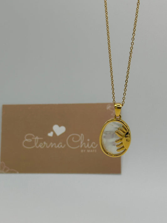 Sun and Nacre Necklace